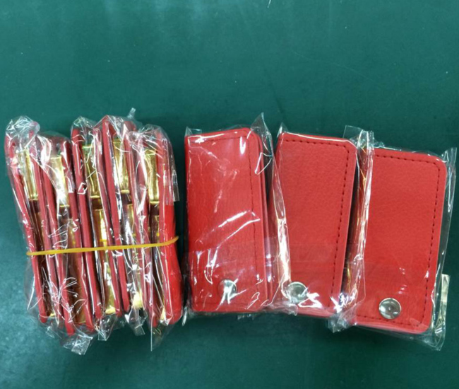 新款金屬鑰匙皮套U盤  深圳U盤廠家制作