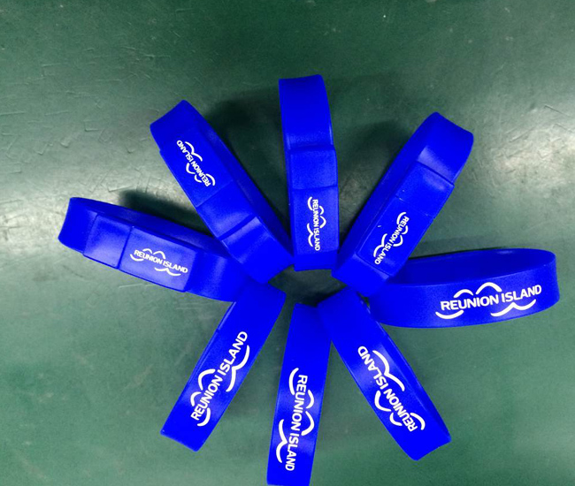 留尼旺島旅游紀(jì)念品暢銷手腕U盤禮品  手腕帶U盤制作廠家